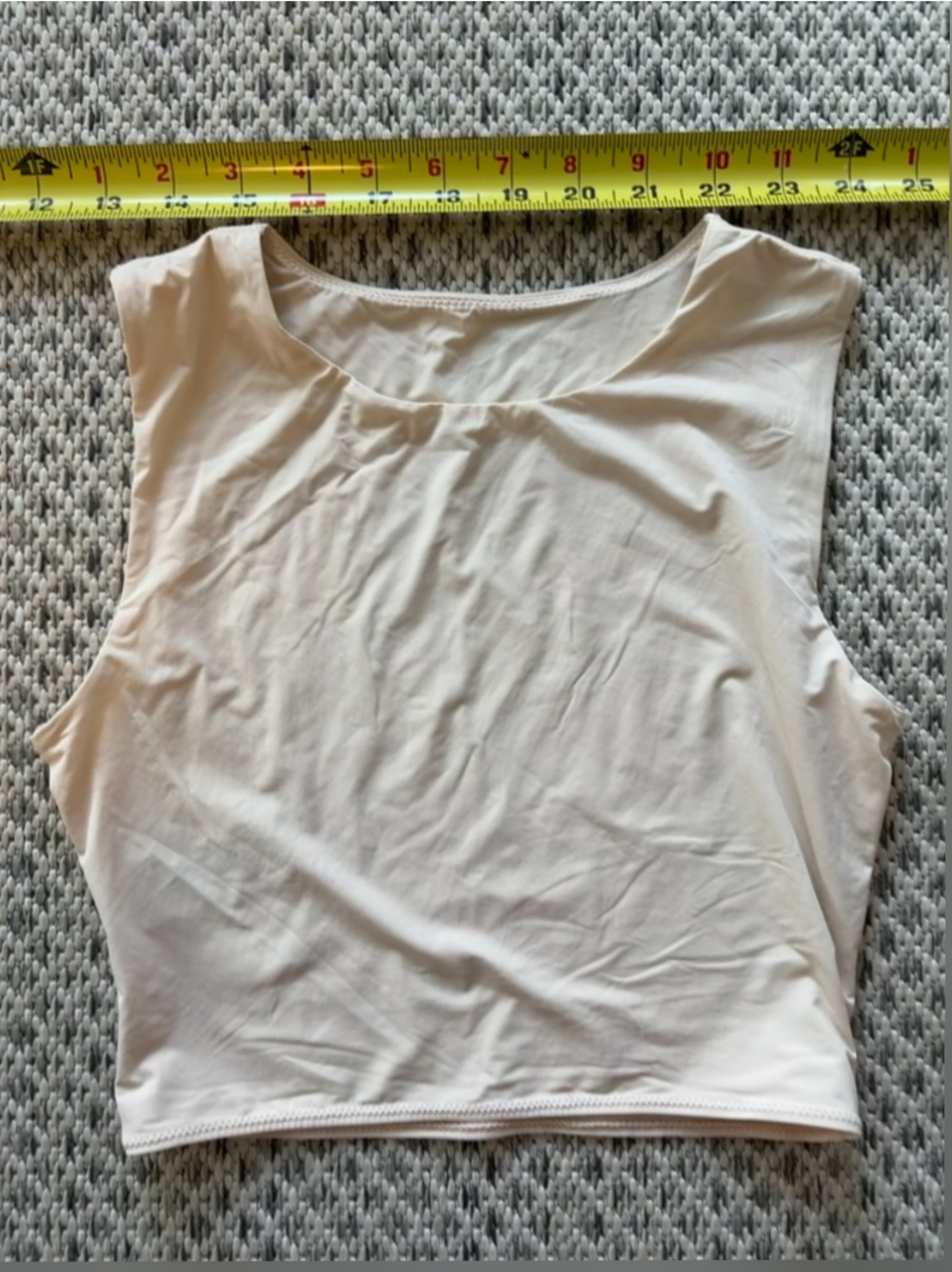 Basic Sleeveless Tank Top in Off-White / Cream/ light yellow